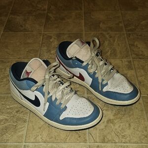 Men's Jordan 1 Low SE "Motion" White/Armory Navy-Aegear Storm (HM3711144)-7